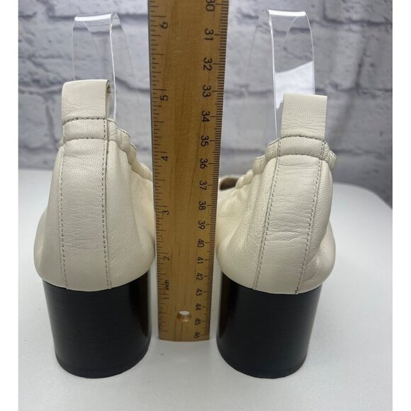 Everlane The Day Heel Shoes Italian Leathe Bone Color Size 10.5 - Picture 6 of 11